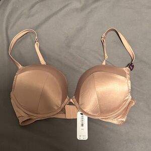 La SENZA Satin Pink/Tan Push-up Bra